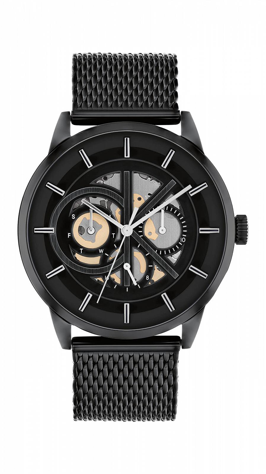 Годинник Calvin Klein Quartz Чоловічий Чорний Сталевий Ремінець 25200214, фото №3