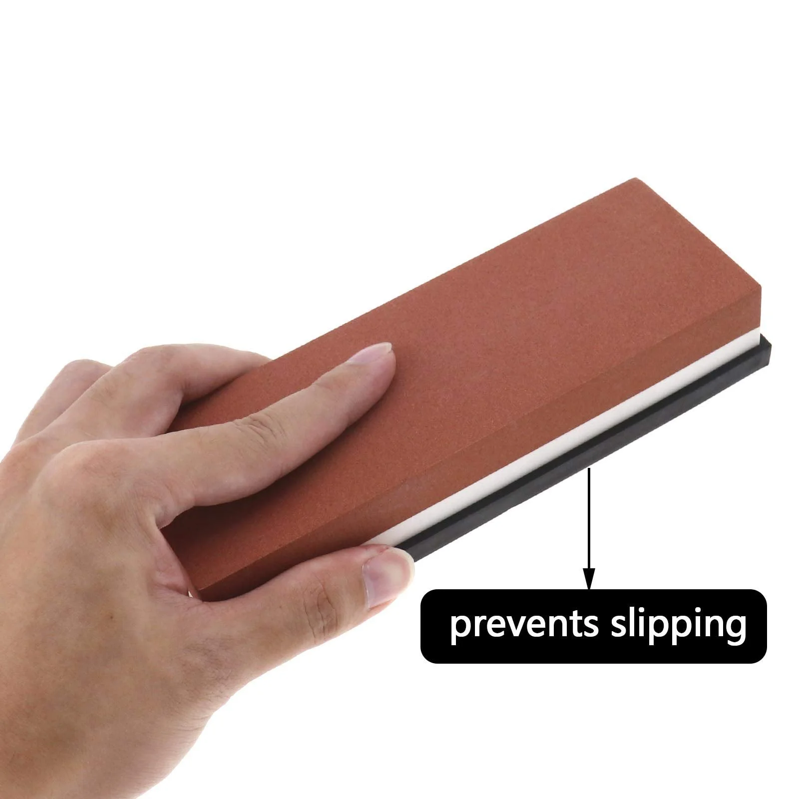 Точильний камінь водний 1000/3000 гріт білий корунд з нековзною підставкою, фото №7