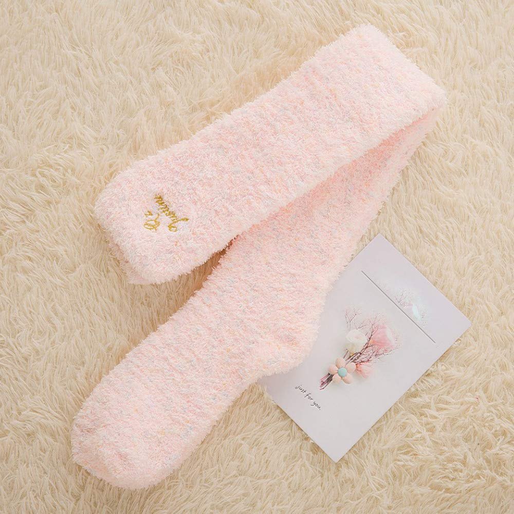 Женские сетчатые флисовые носки с вышивкой, теплые домашние носки до колена, пасхальные носки выше колена, поддерживающие чулки, женские термоноски, чулки, носки для верховой езды без резинки, фото №3