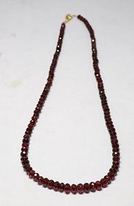 Бусина Гранат Мозамбикский Родель Ограненный 5.5-7 мм, нить 46 см, для изготовления ювелирных украшений synthetic.ua - Фото 1