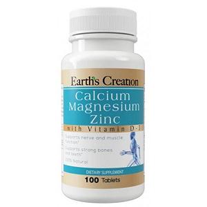 Минеральный комплекс Earth s Creation Calcium Magnesium Zinc 100 tabs - Фото 1