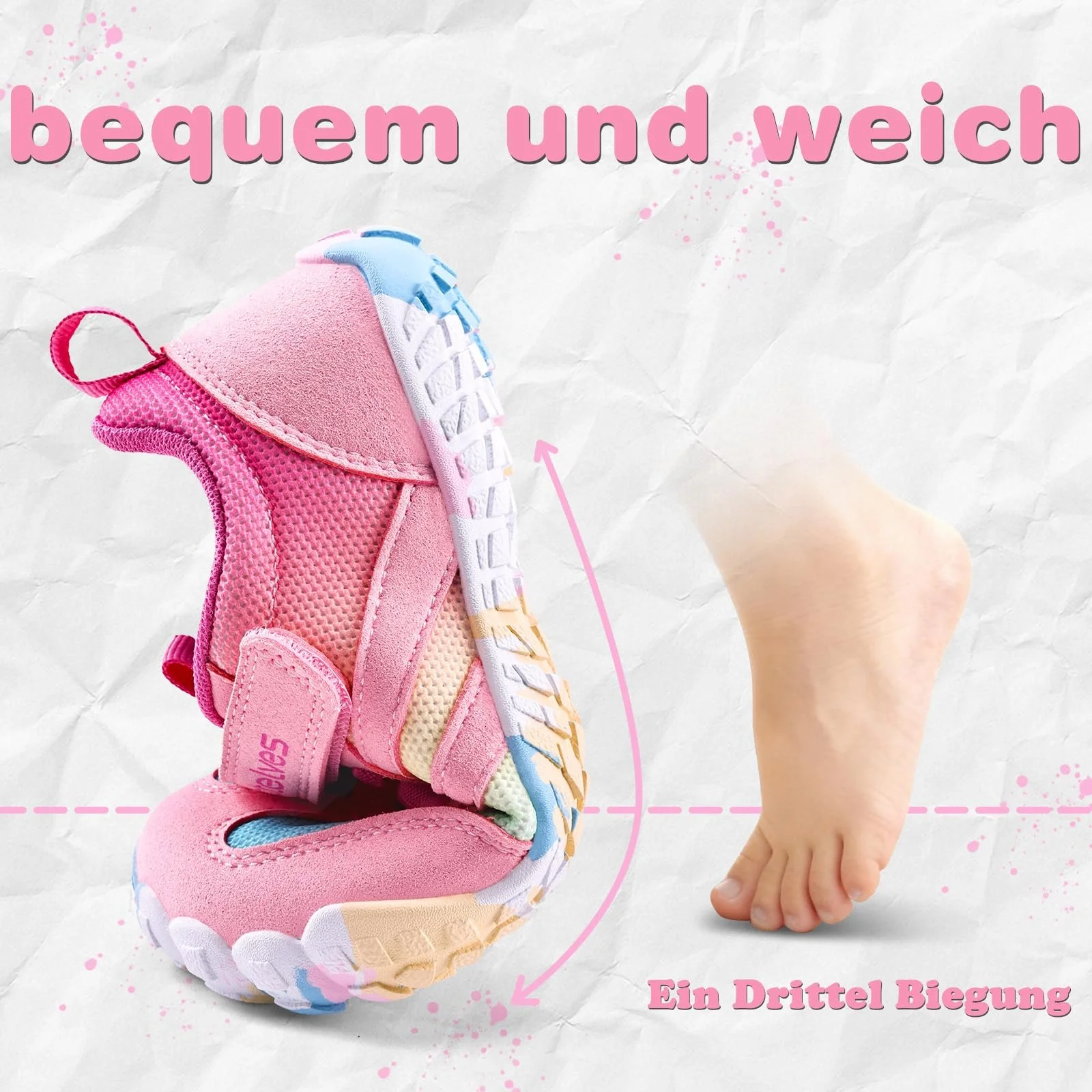 Кроссовки для босоножек WateLves Детская и девочек, дышащая, размер 25-36 EU, фото №5