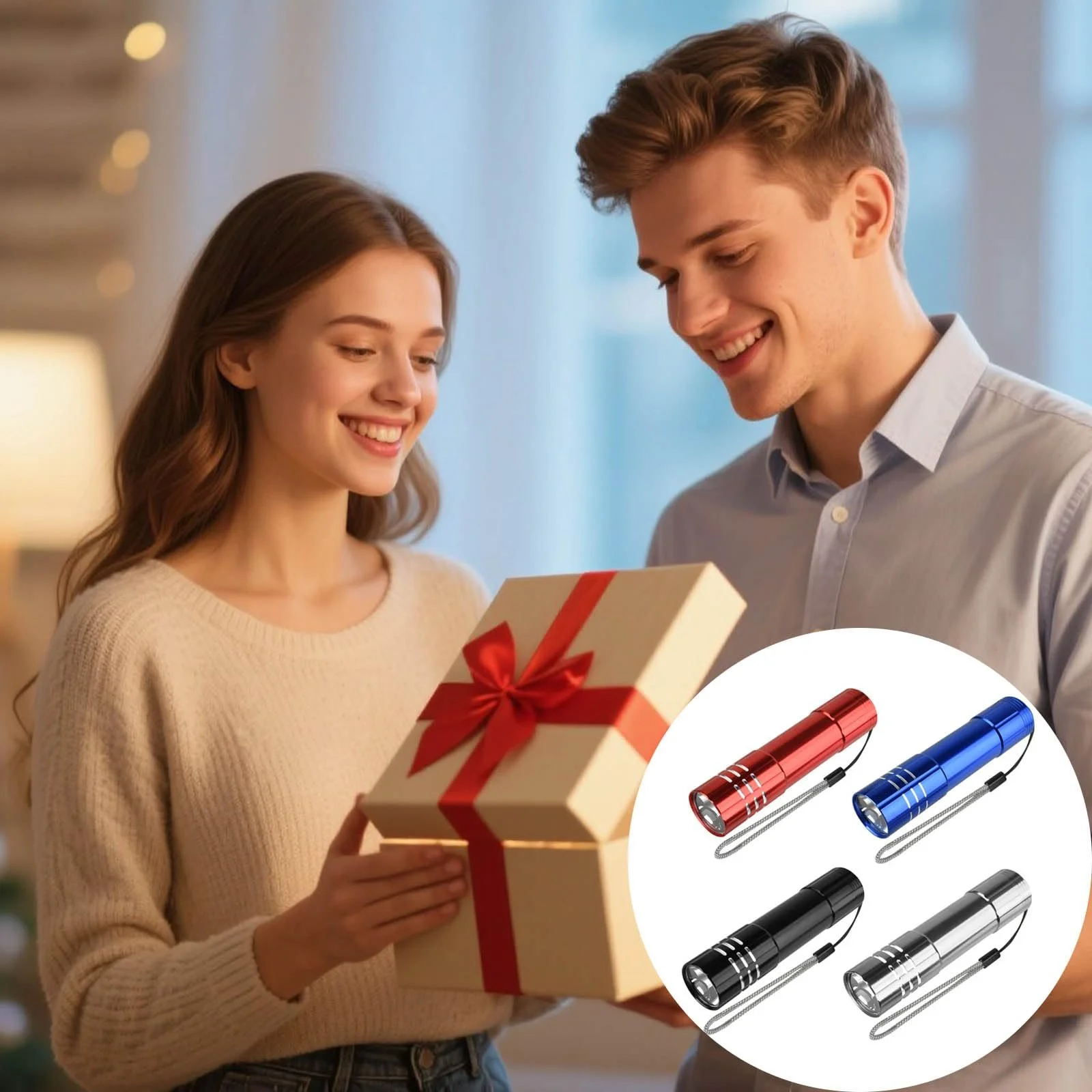 Ліхтарик YFCJYFB Міні ліхтарик 9 LED Білий, фото №6