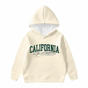 Пуловер для дівчинки , з принтом USA, без капюшона та кишень synthetic.ua - Фото 1