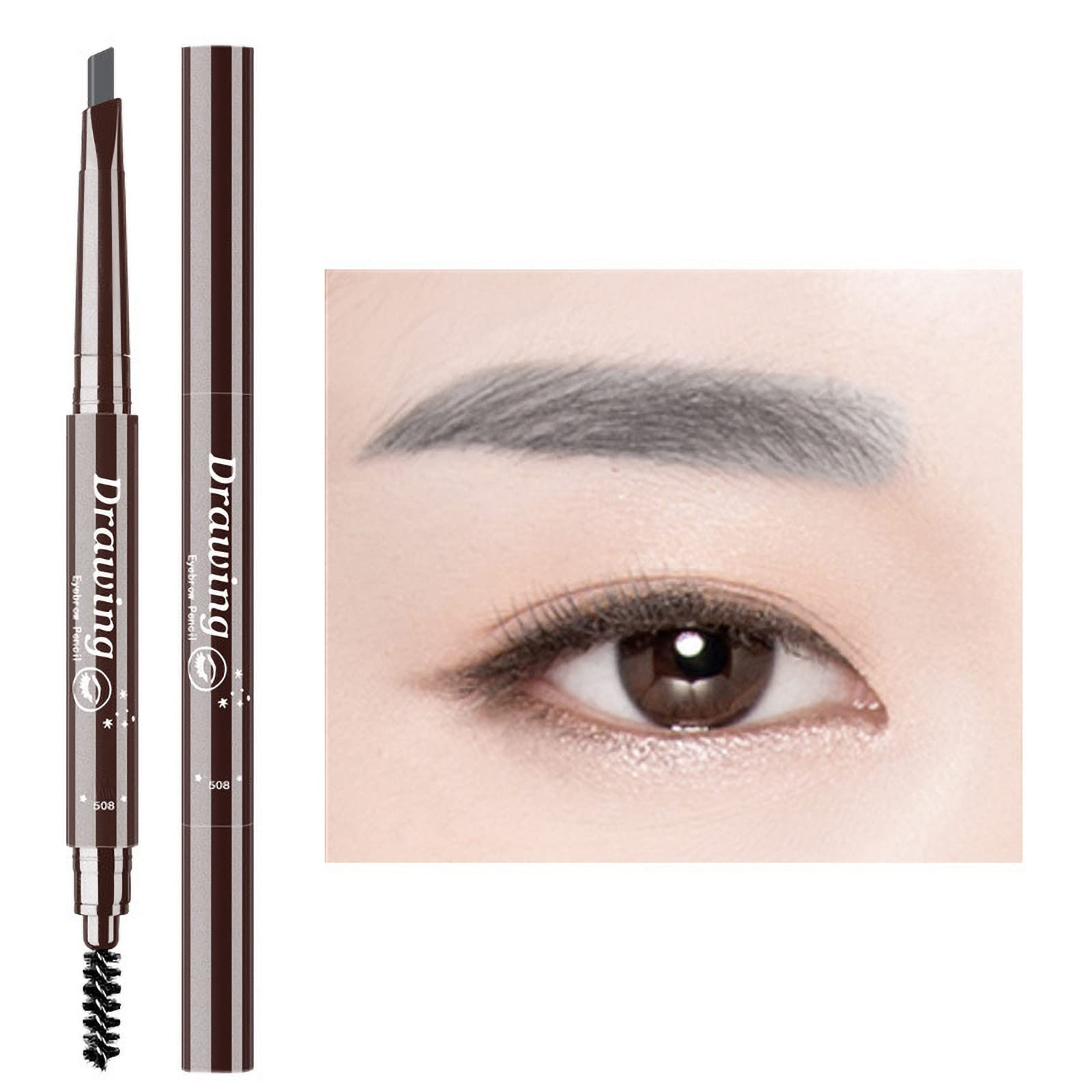 Олівець Eyebrow Set Одинарний Подвійний Світло-сірий Один розмір, фото №1