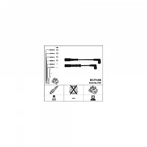 Комплект проводів запалювання NGK 4746 для ALFA ROMEO FIAT FORD LANCIA FERRARI MASERATI - Фото 1
