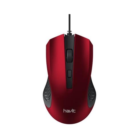 Мышка Havit HV-MS752 USB Red (6950676286441), фото №1 Мышка Havit HV-MS752 USB Red (6950676286441), фото №1