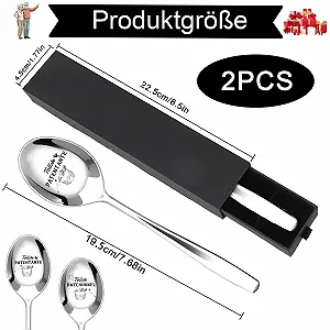 Набор ложек с гравировкой 2 шт Подарок для крестной матери и крестного отца на крестины Предложение стать крестными родителями Подходит для дня рождения, годовщины свадьбы или в качестве подарка synthetic.ua - Фото 1