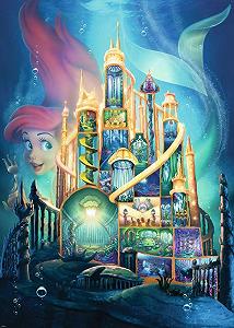 Пазл Ravensburger Disney Castle Collection Ariel 17337 1000 деталей 27 x 20 см synthetic.ua - Фото 1