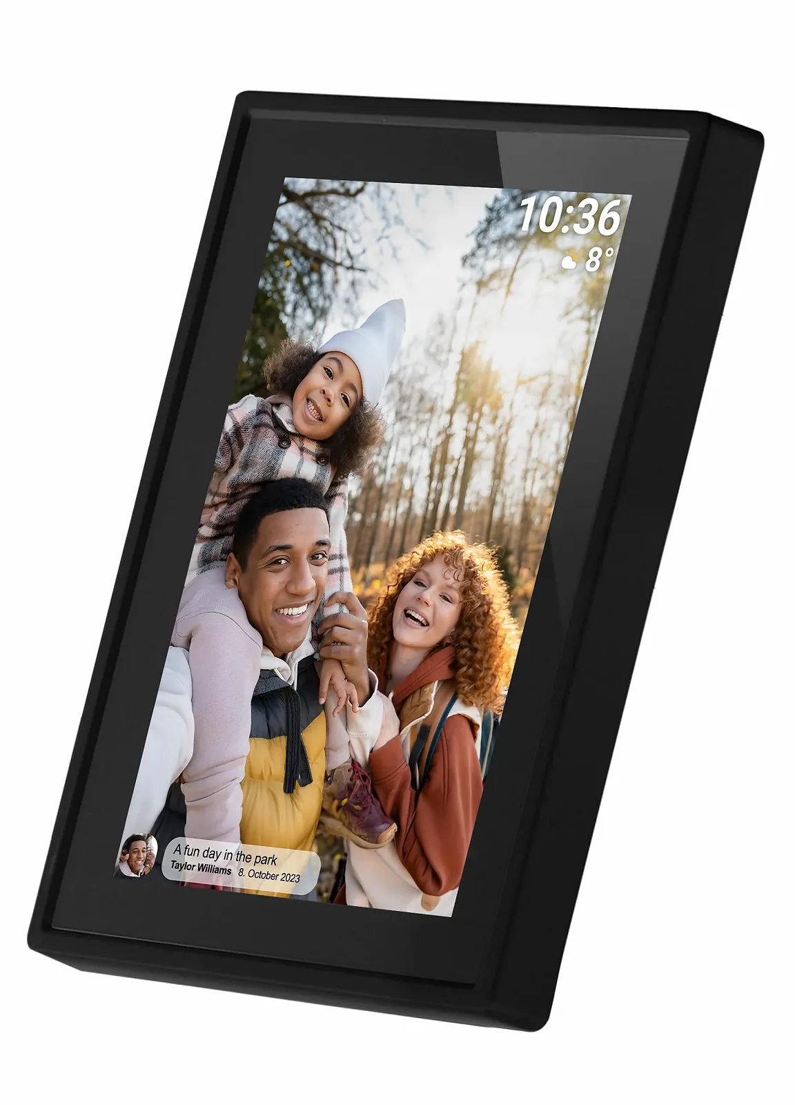Цифровая Wi-Fi фоторамка Denver PFF-725B 7 дюймов IPS Сенсорный экран 8GB Черная, фото №3