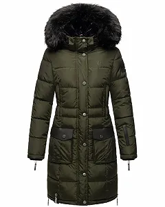 Жіноча зимова куртка Navahoo B871, утеплена, довга synthetic.ua - Фото 1