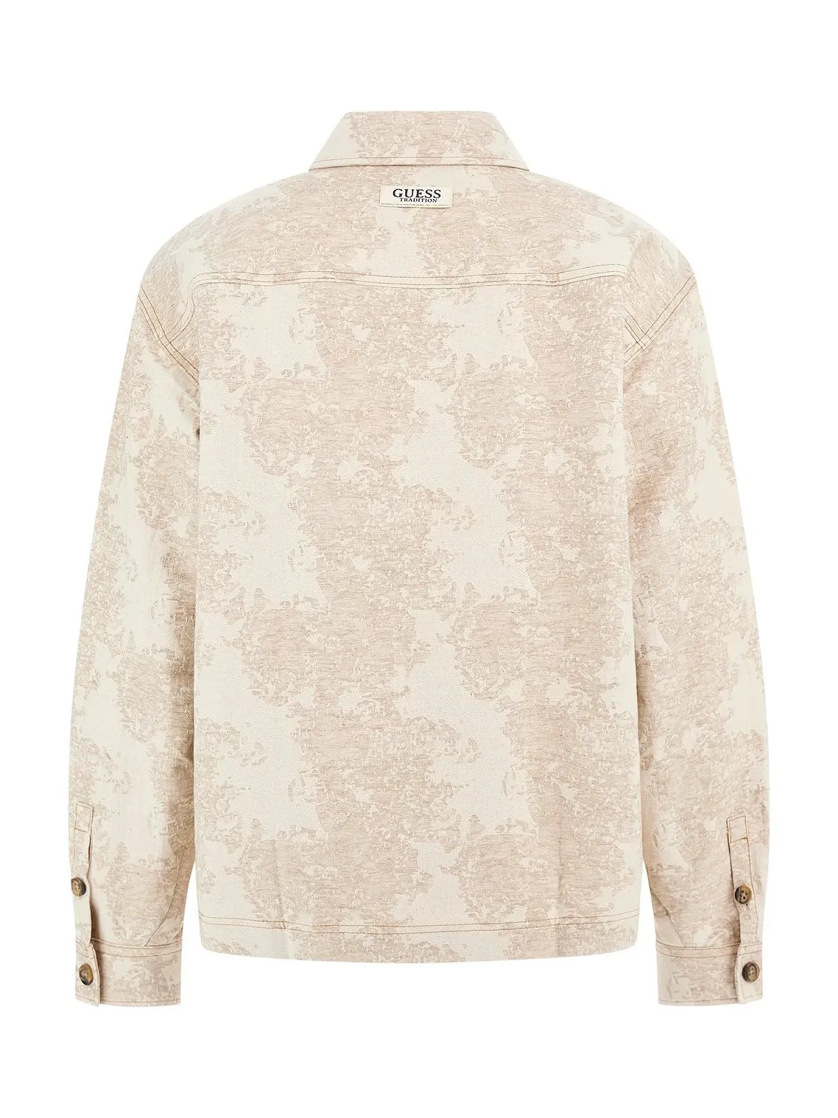 Чоловіча сорочка Boxy Shacket з довгими рукавами Guess Quicksand, L, фото №2 Чоловіча сорочка Boxy Shacket з довгими рукавами Guess Quicksand, L, фото №2