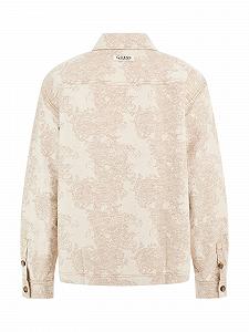 Мужская рубашка с длинными рукавами Boxy Shacket Guess Quicksand, L synthetic.ua - Фото 1