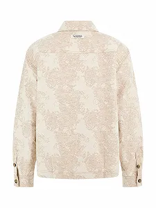 Чоловіча сорочка Boxy Shacket з довгими рукавами Guess Quicksand, L synthetic.ua - Фото 1