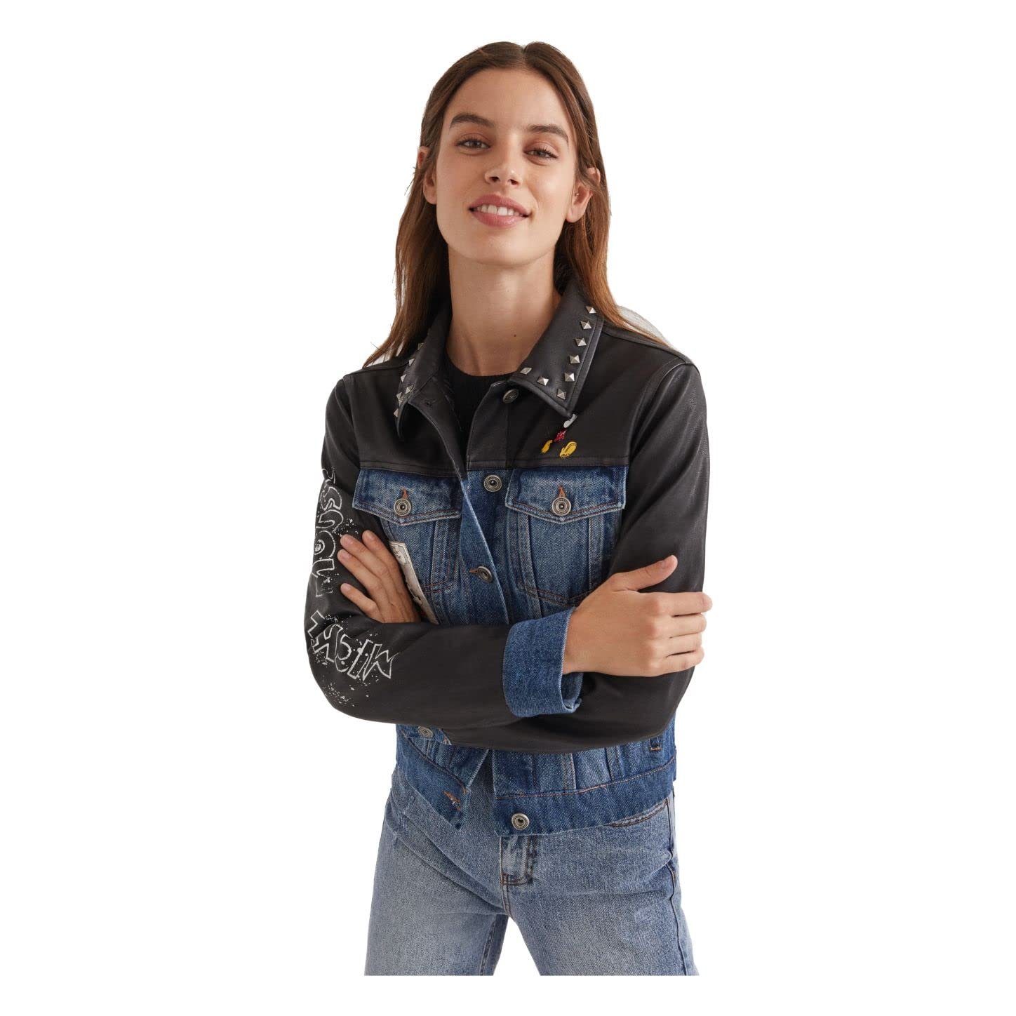 Куртка Desigual Штучна шкіра Mickey World Жіноча, фото №1
