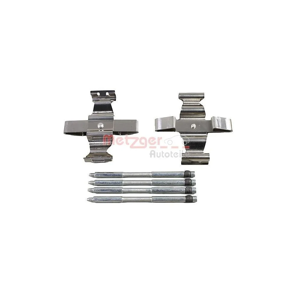 Комплект аксесуарів, гальмівні колодки дискові METZGER 109-0107 GREENPARTS для, передня вісь, фото №1