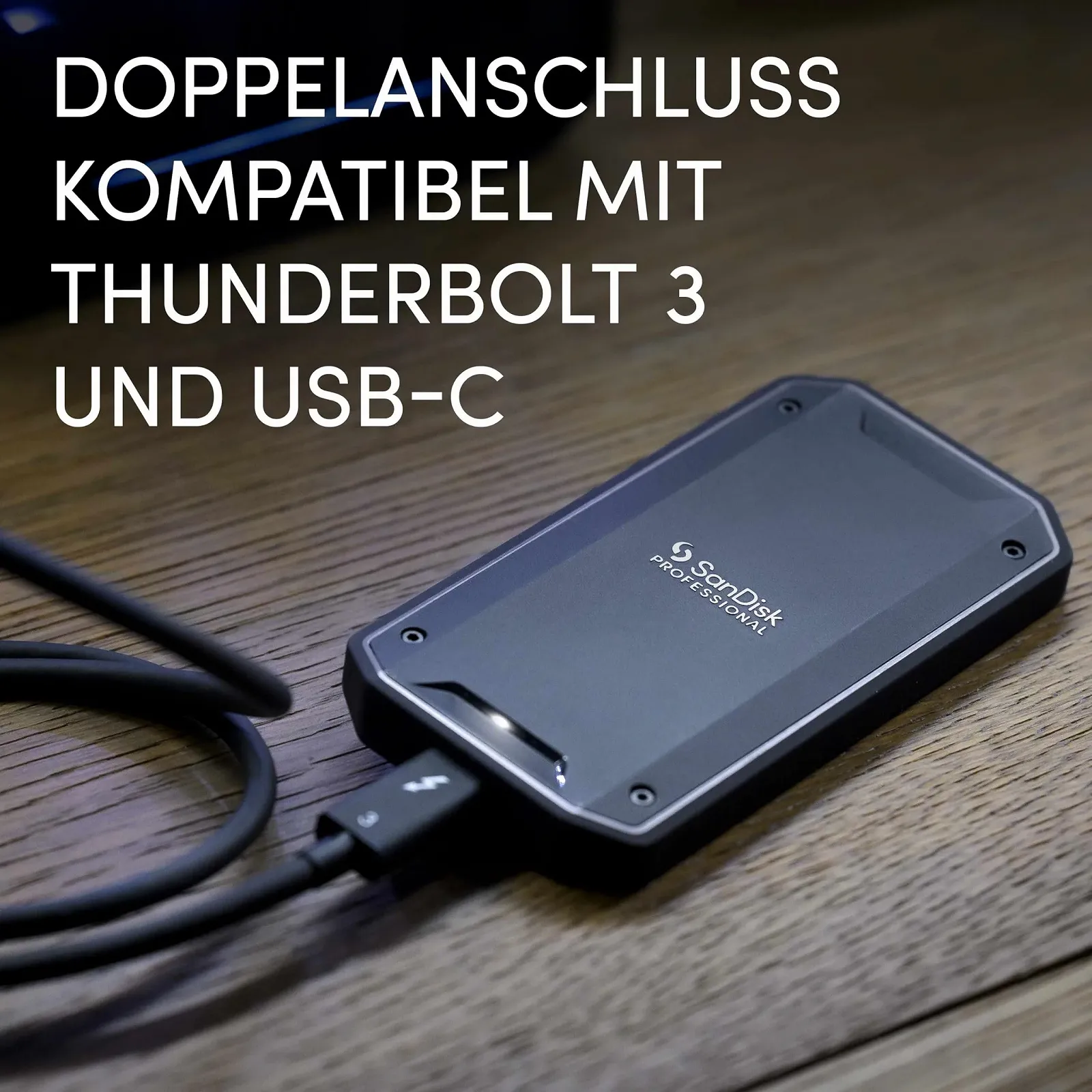 Mobile SSD SanDisk PROFESSIONAL PRO-G40 4TB NVMe Thunderbolt 3 USB-C 3000МБ/с IP68, фото №3 Mobile SSD SanDisk PROFESSIONAL PRO-G40 4TB NVMe Thunderbolt 3 USB-C 3000МБ/с IP68, фото №3