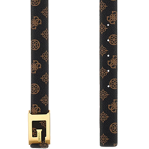 Женский ремень Guess - Kuba (BW9154 P4330) Коричневый лого - M synthetic.ua - Фото 1