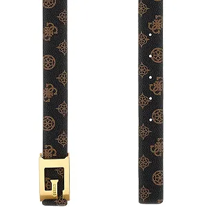 Женский ремень Guess - Kuba (BW9154 P4330) Коричневый лого - M synthetic.ua - Фото 1