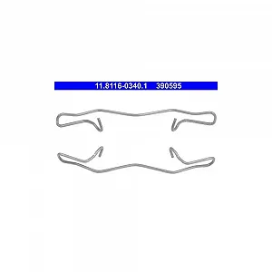 Пружина тормозного суппорта ATE 11.8116-0340.1 для FORD MERCEDES-BENZ NISSAN OPEL PEUGEOT synthetic.ua - Фото 1