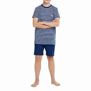 Комплект піжами Schiesser для хлопчиків, короткий, органічна бавовна (Ll) synthetic.ua - Фото 1