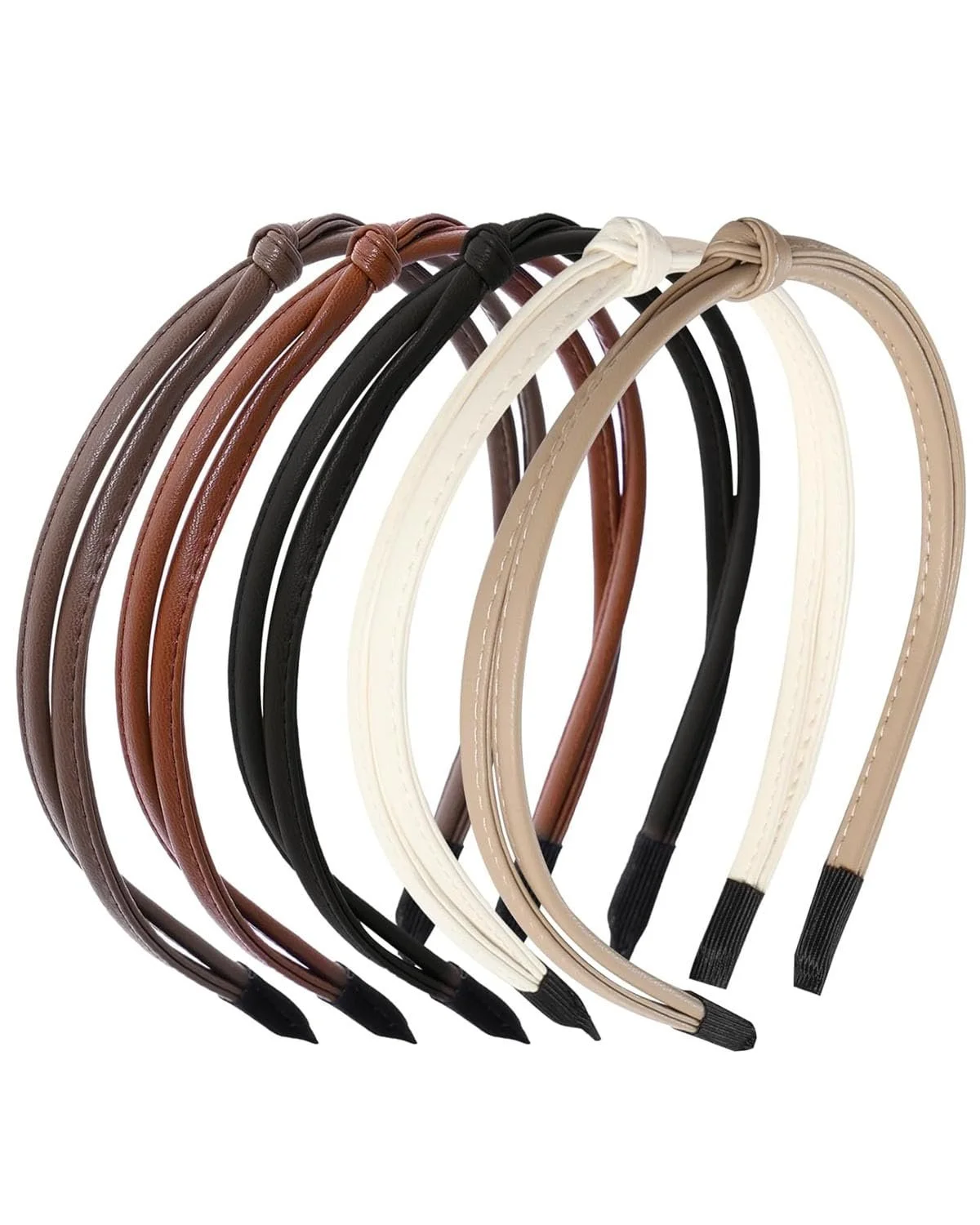 Набір з 5 модних жіночих обручів для волосся з вузлом, фото №1 Набір з 5 модних жіночих обручів для волосся з вузлом, фото №1