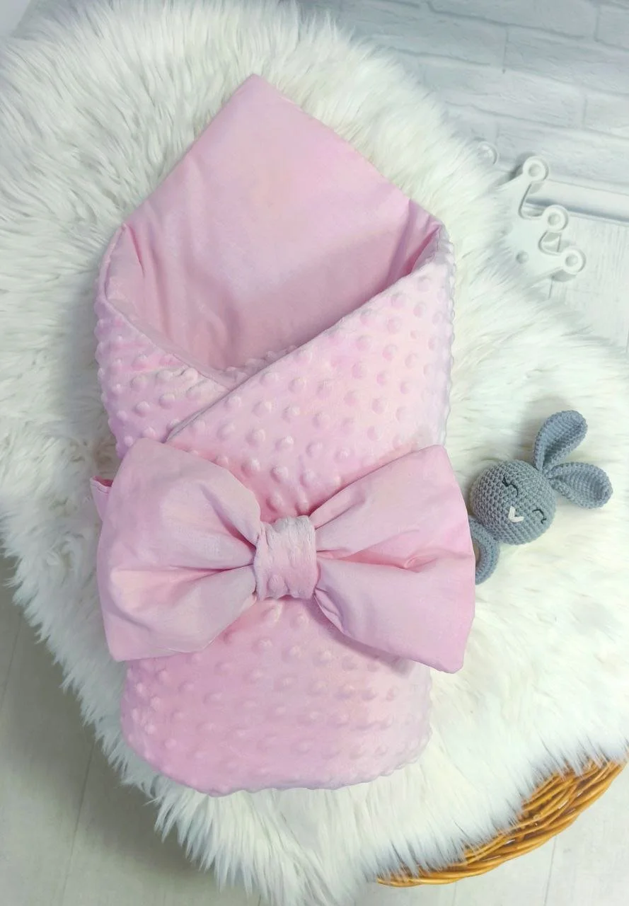 Набір на виписку демісезон, утеплювач виймається Плюш рожевий, фото №3