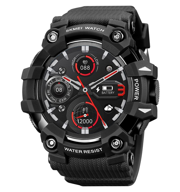 Смарт-часы Skmei S231 силиконовый ремешок Black 16694, фото №1