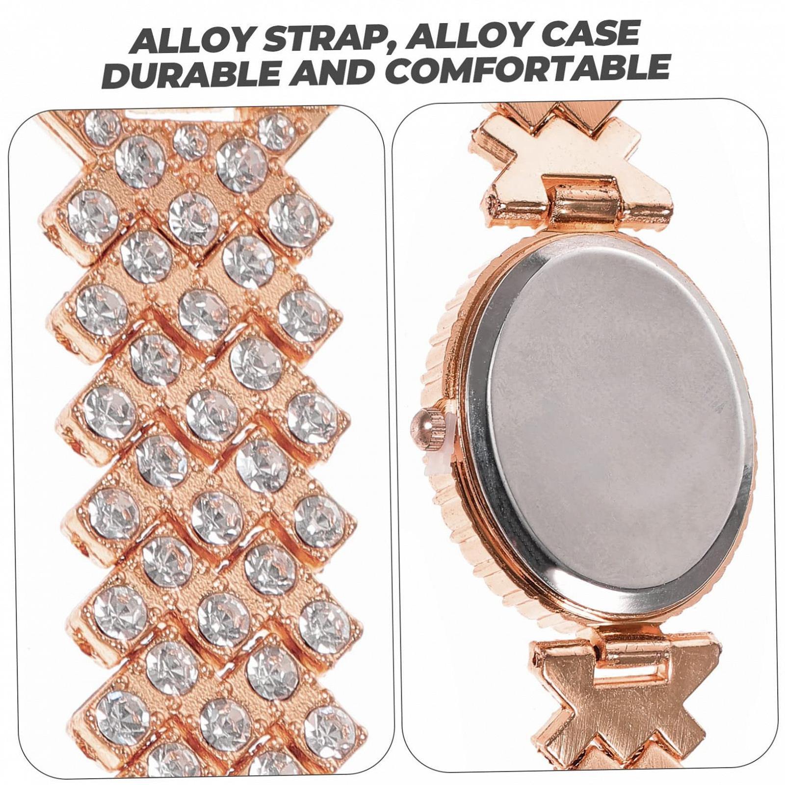 Жіночий годинник PartyKindom, жіночий, декоративний, металевий, рожевий, фото №7 Жіночий годинник PartyKindom, жіночий, декоративний, металевий, рожевий, фото №7