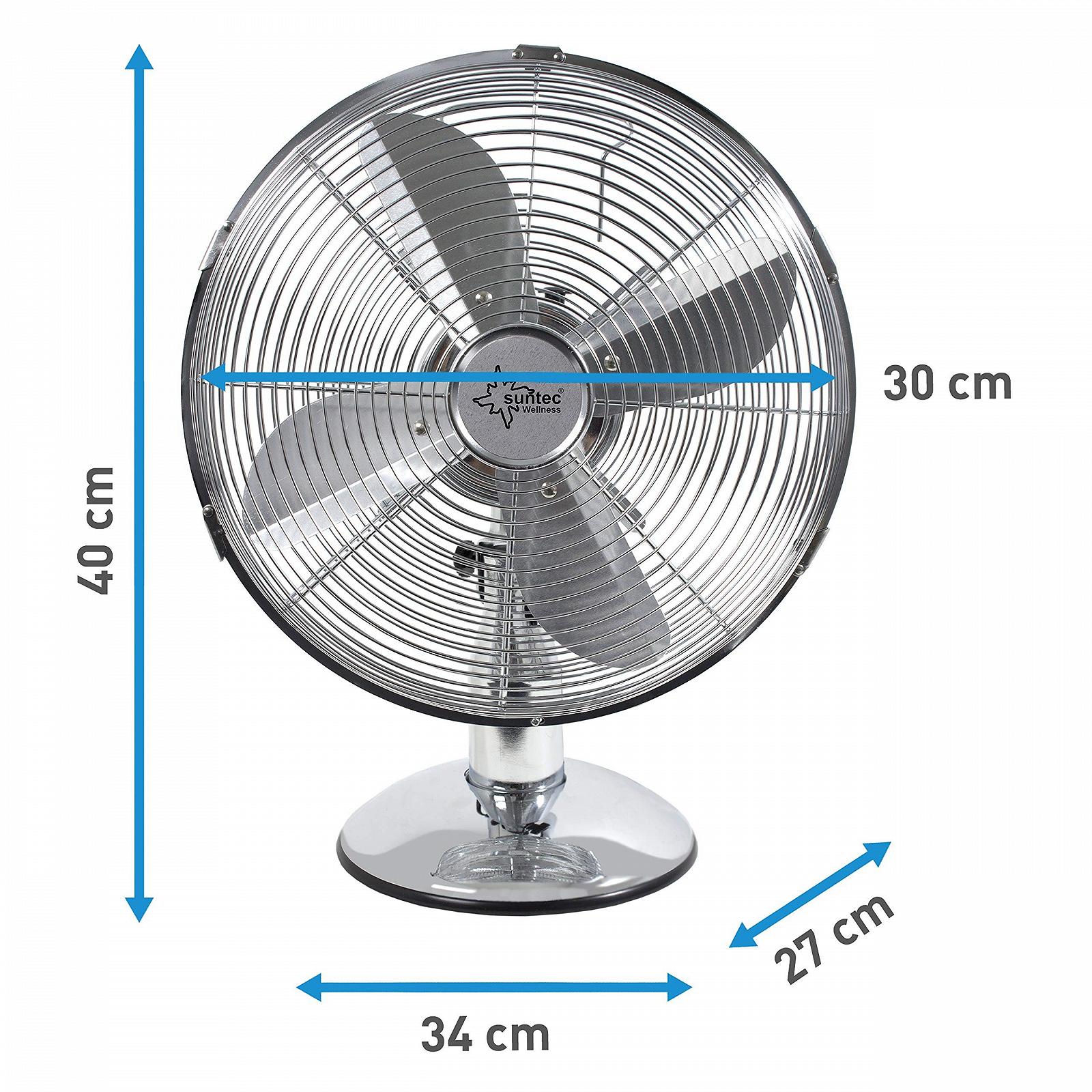 Вентилятор Suntec CoolBreeze 3000 Настольный 30 см хром, фото №5