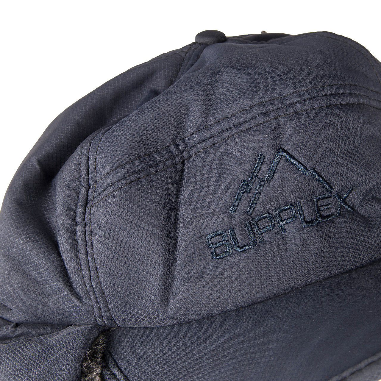 Шапка ушанка с маской для лица мужская зимняя темно-синяя, фото №6