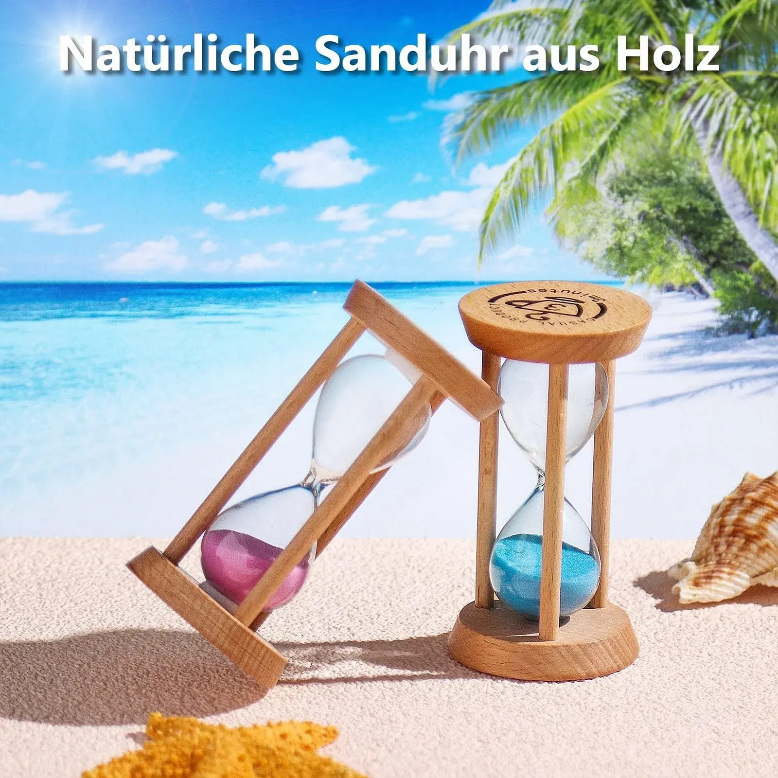 Пісочний годинник Weiye Mini Wooden Sand Timer 1 хвилина Колір дерева, фото №4