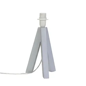 Настільна лампа Easylight Tripod Wood E14 H13 см Сіра - Фото 1
