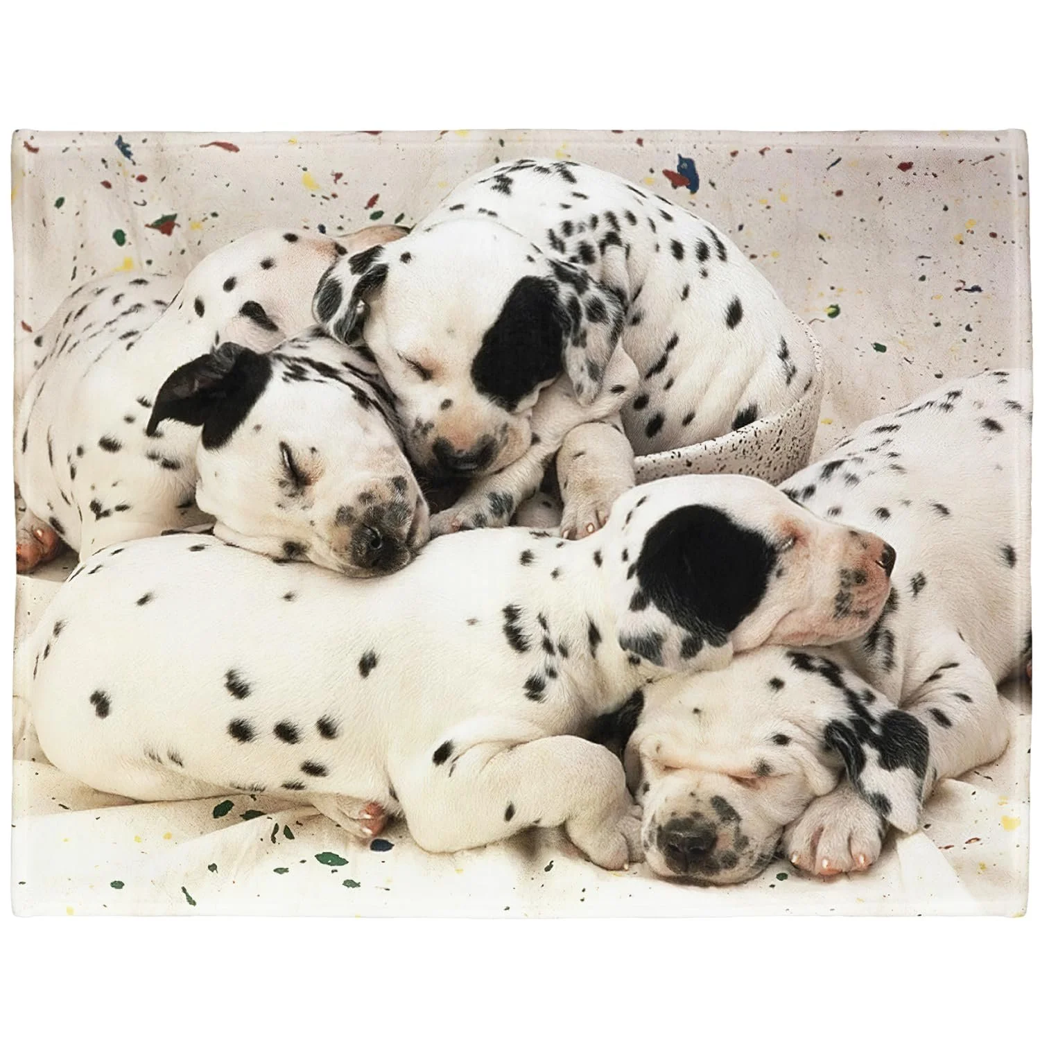 Одеяло Флисовое YISUMEI Dalmatian 75 x 100 см, фото №1