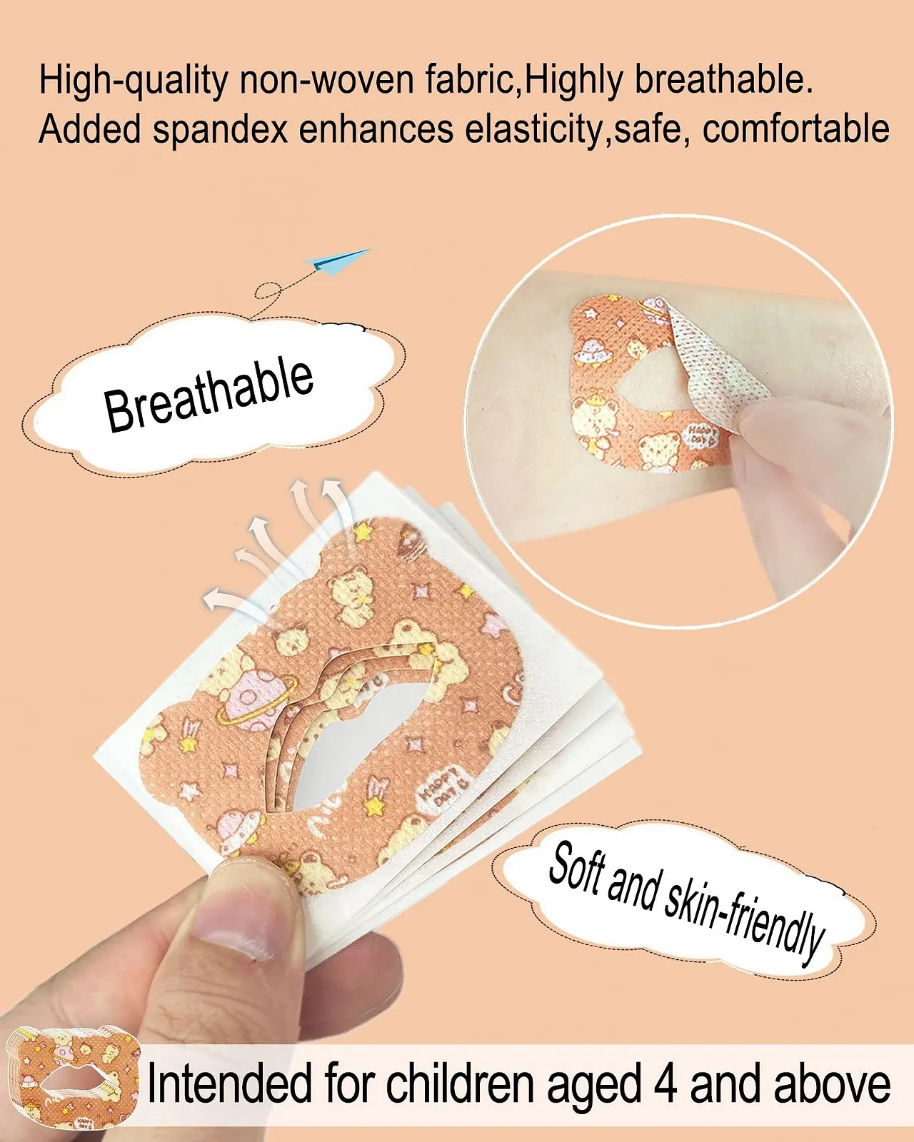 Полоска для сна на рот. Способствует дыханию носом, останавливает дыхание ртом., фото №3