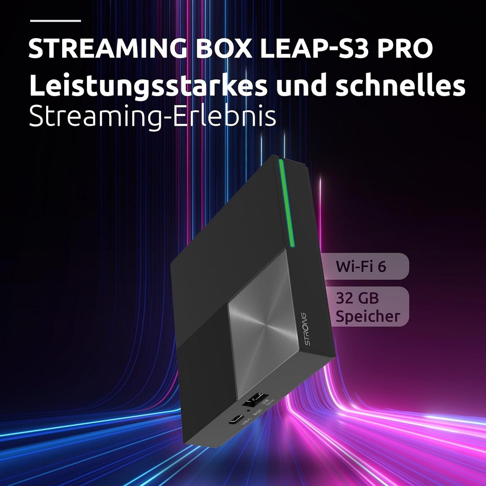 Медиаплеер STRONG Leap-S3 Pro 4K UHD Google TV с портом Ethernet, Android 12, 4 ГБ RAM + 32 ГБ памяти, Wi-Fi 6, встроенный Chromecast, голосовое управление Google, Dolby Atmos и Dolby Vision, фото №5