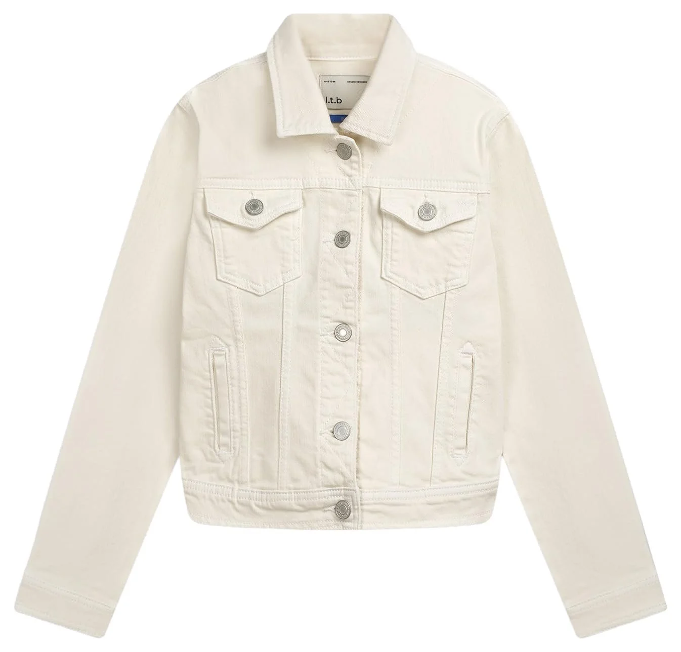 Модна джинсова куртка LTB Jeans Eliza G Slim Сіра розмір 140 см, фото №1