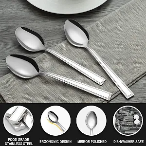 Ложка чайная Hunnycook Набор 12 шт Нержавеющая сталь, полированная synthetic.ua - Фото 1