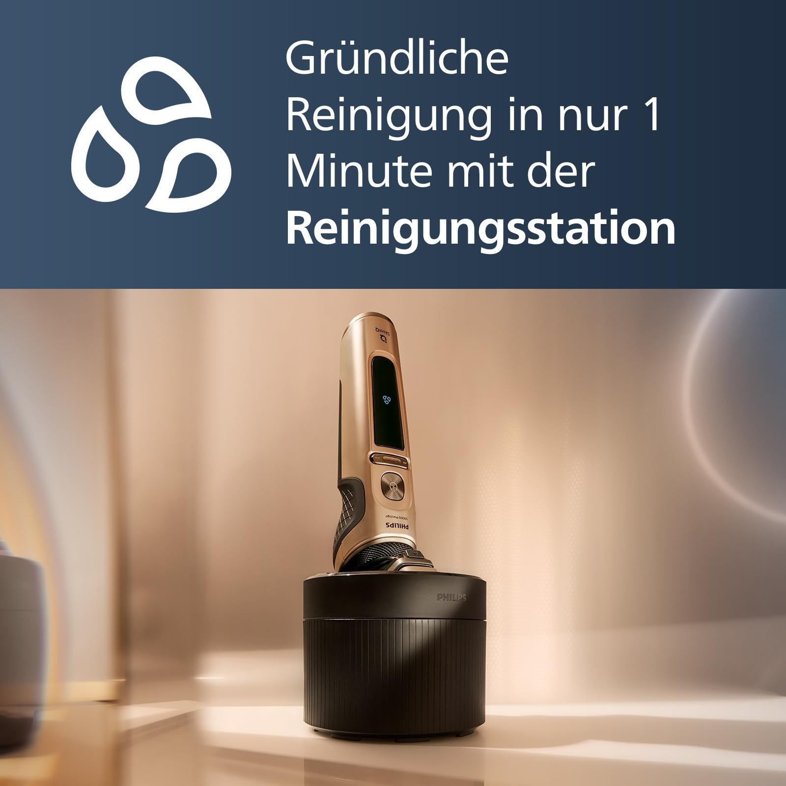 Електробритва Philips Shaver S9000 Prestige SP9841/32 для вологого та сухого гоління Bright Chrome, фото №6