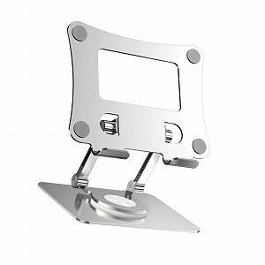 Подставка для ноутбука, мобильных телефонов, планшета, многофункциональная, настольная, для ленивых, вращается на 360 градусов, складная, регулируемая - Фото 1