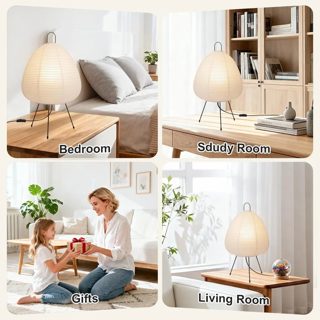 Настільна лампа Rice Paper Lamp E27 42 см, фото №4