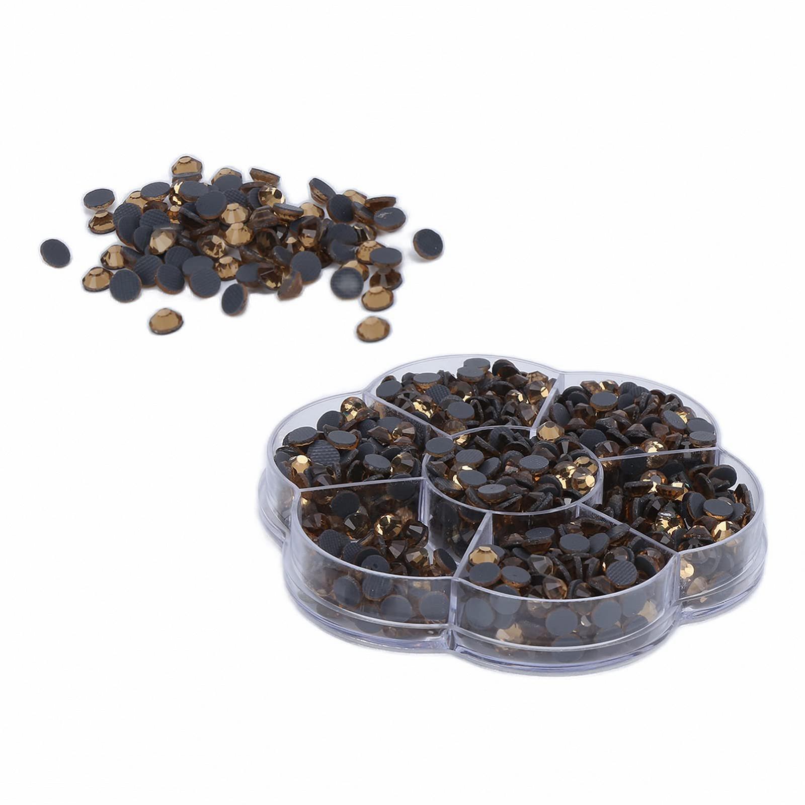 Стрази Emoshayoga Скло Прозорий, Жовтий, 200 шт, фото №2