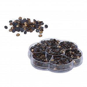 Стрази Emoshayoga Скло Прозорий, Жовтий, 200 шт synthetic.ua - Фото 1