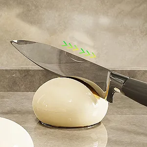 Точило для ножів ручна з присоскою для топірців та ножиць із вольфрамової сталі synthetic.ua - Фото 1