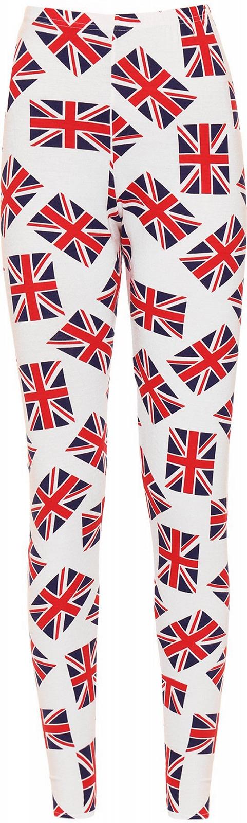 Леггинсы WearAll Plus Размер Эластичный принт Union Jack Flag Великобритания 40-56, фото №1