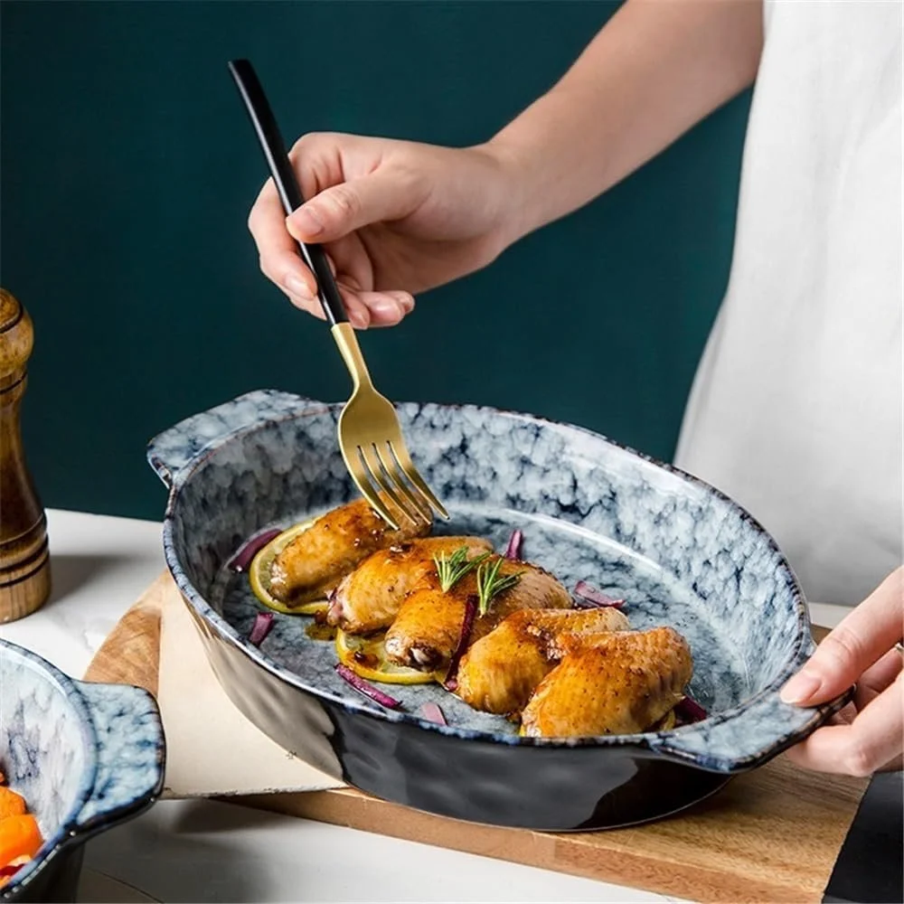 Форма для запекания керамическая круглая 1000 мл 29.2 см, фото №4