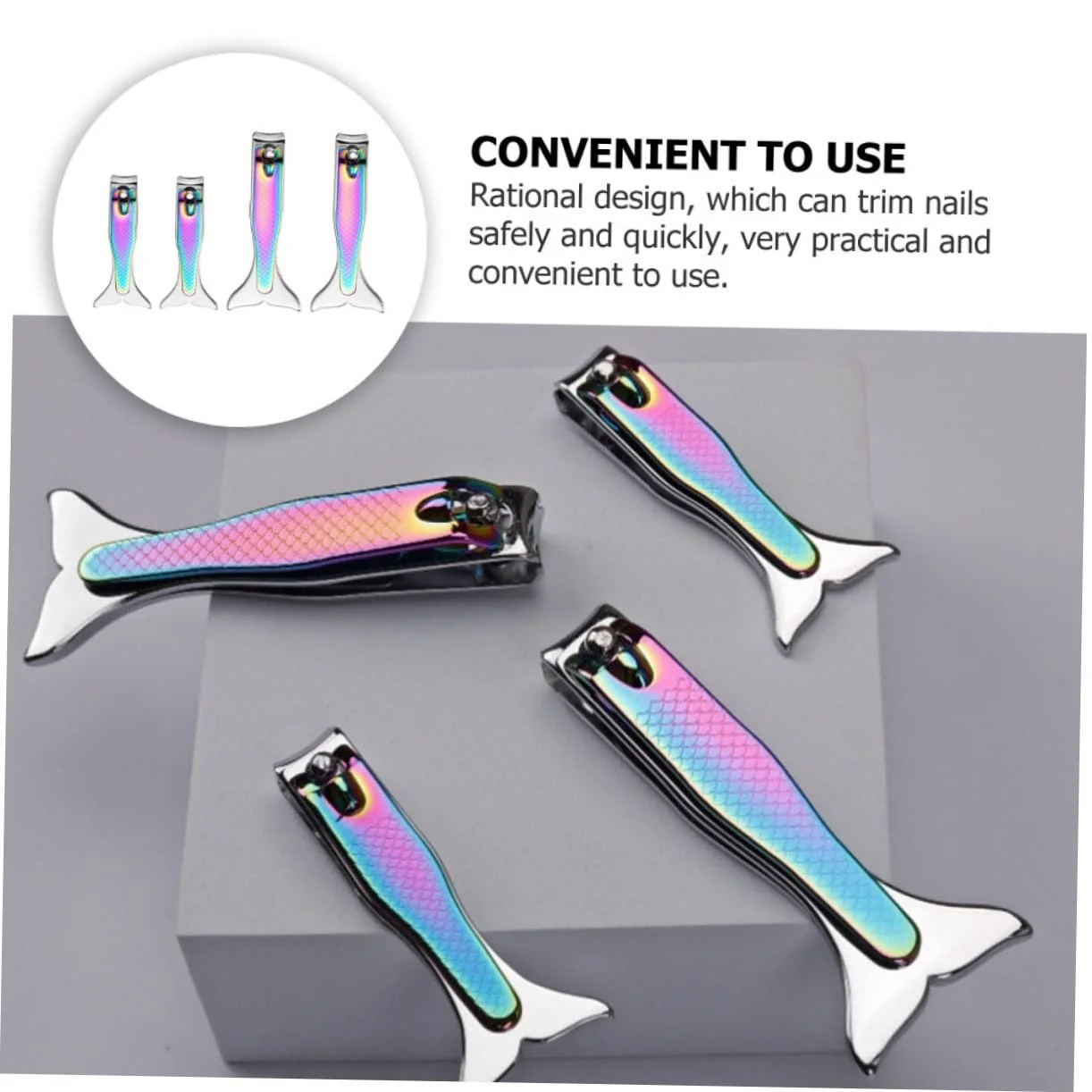 Набор маникюрных кусачек PACKOVE 4 шт., из нержавеющей стали, фото №3 Набор маникюрных кусачек PACKOVE 4 шт., из нержавеющей стали, фото №3