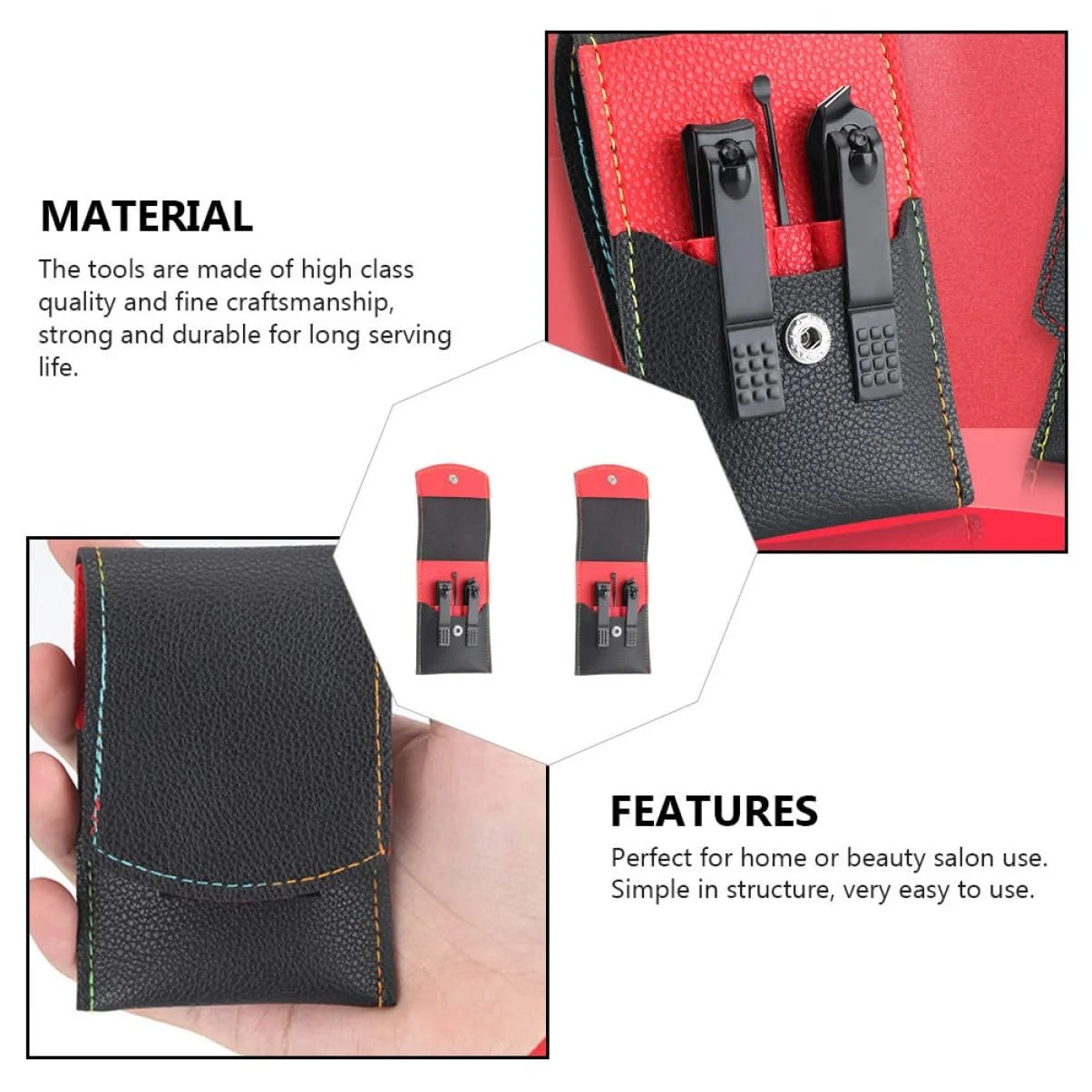 Набор кусачек для ногтей Healvian 6 шт. из нержавеющей стали, практичный и безопасный для маникюра, фото №2 Набор кусачек для ногтей Healvian 6 шт. из нержавеющей стали, практичный и безопасный для маникюра, фото №2