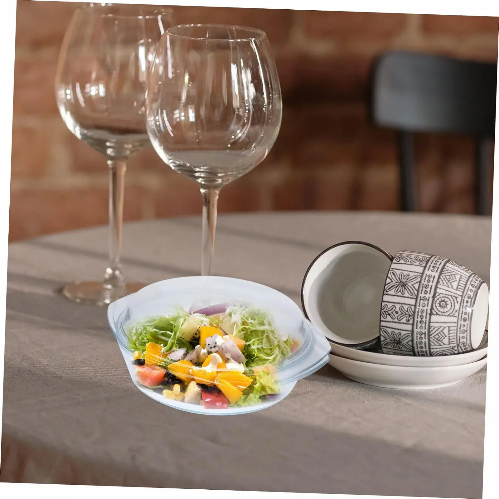 Скляна Форма VALICLUD з кришкою Термостійка Для мікрохвильової печі Ударостійка, фото №8