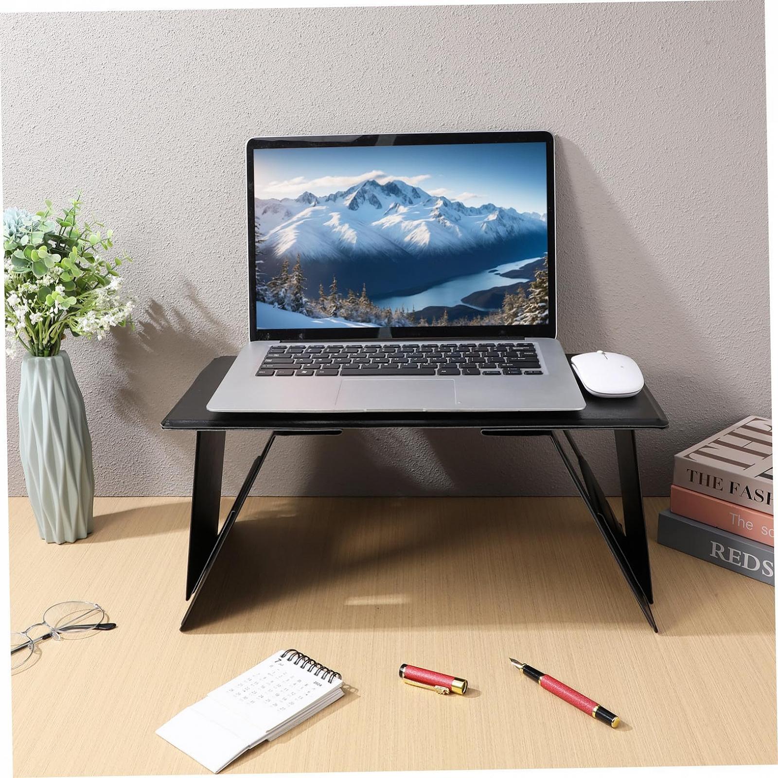 Розкладний столик для ноутбука Vaguelly з регульованими кутами нахилу, багатофункціональний, фото №6